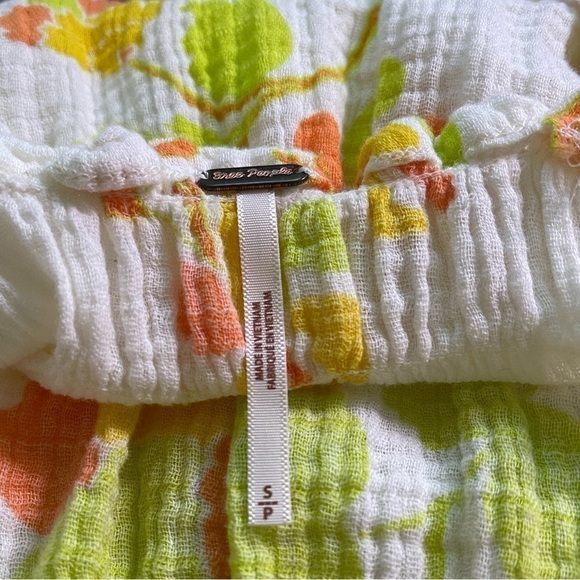 Free People Fleur Printed Tunic Mini Dress in Retro Combo Sz. Small - Picture 11 of 13